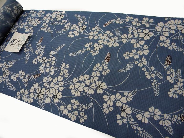 竺仙(ちくせん)綿100%地染　高級浴衣反物　萩 竺仙(ちくせん)綿100%地染高級浴衣反物萩